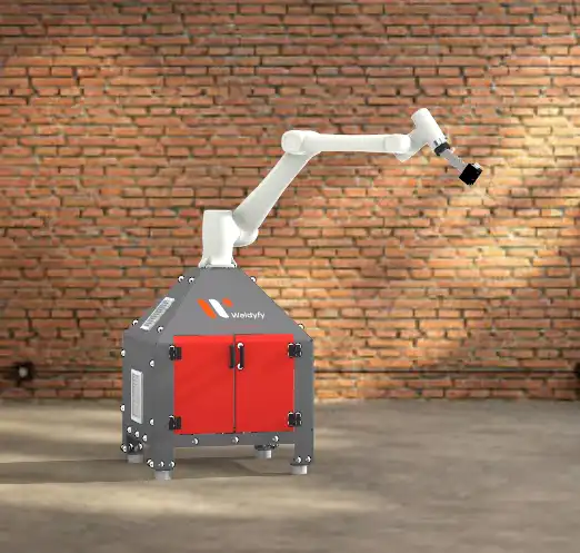 Mobiler Cobot-Standfuß für Schweißen, Laseranwendungen und moderne Schweiß & Robotertechnik.